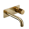 Grifo de Pared para Lavabo en Oro Cepillado