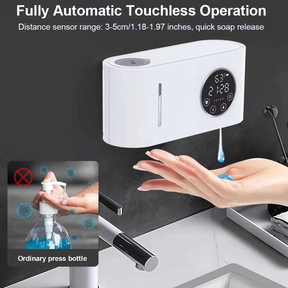 Dispensador de Jabón Automático con Pantalla LED