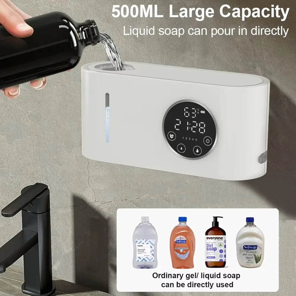 Dispensador de Jabón Automático con Pantalla LED