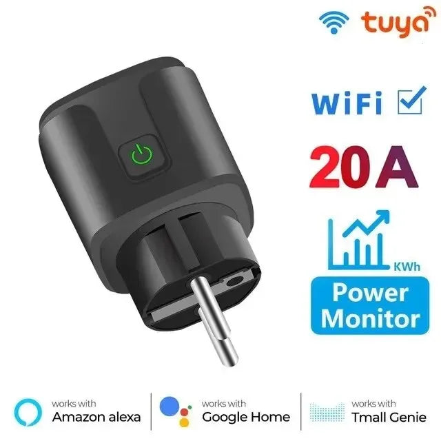Enchufe Inteligente WiFi 16A/20A EU Smart Socket con Tuya
