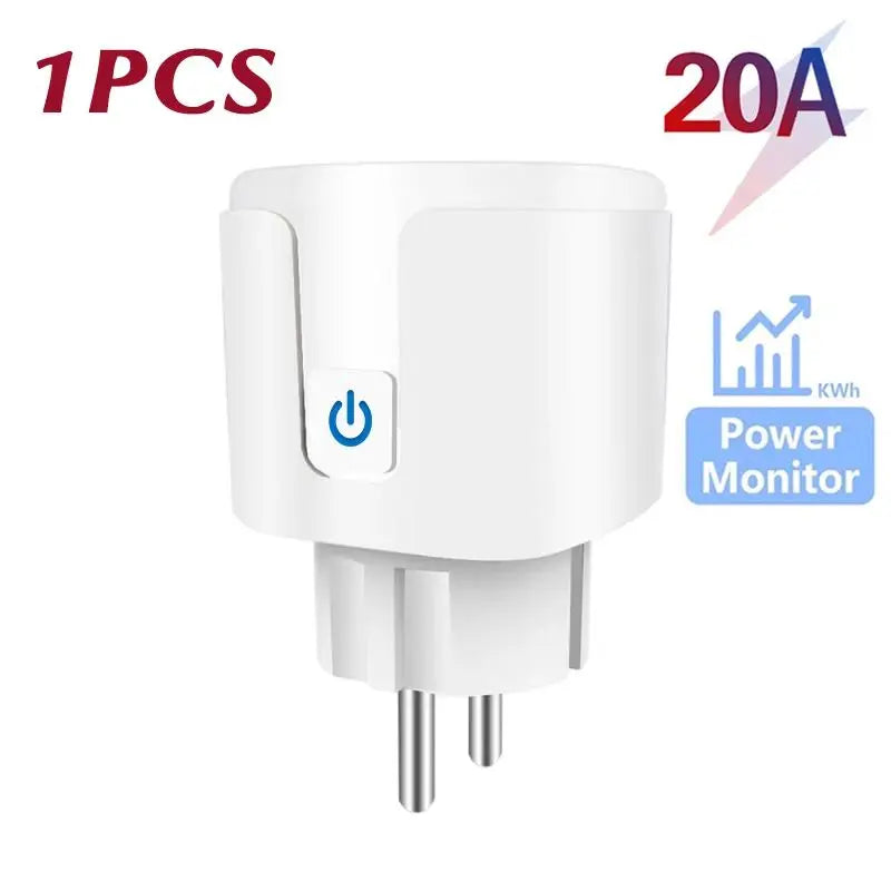 Enchufe Inteligente WiFi 16A/20A EU Smart Socket con Tuya