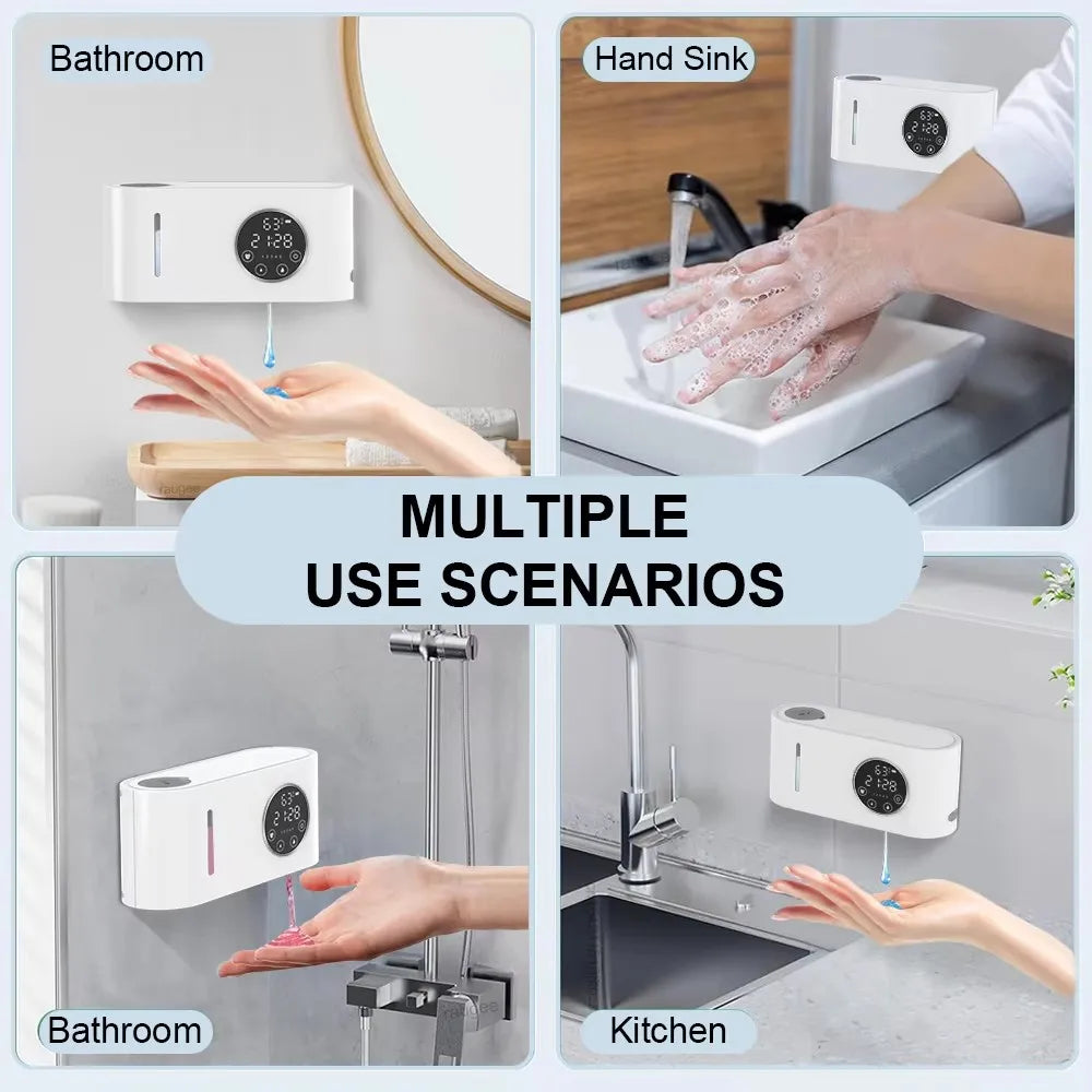 Dispensador de Jabón Automático con Pantalla LED