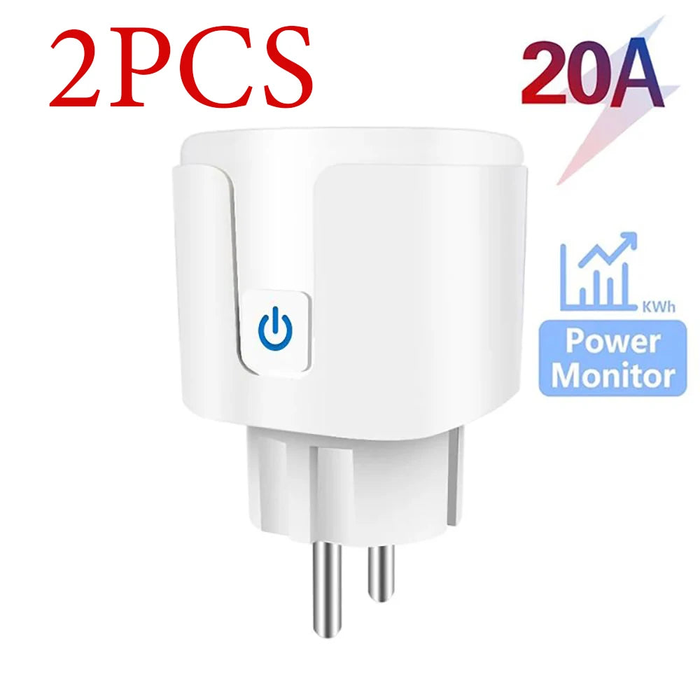 Enchufe Inteligente WiFi 16A/20A EU Smart Socket con Tuya