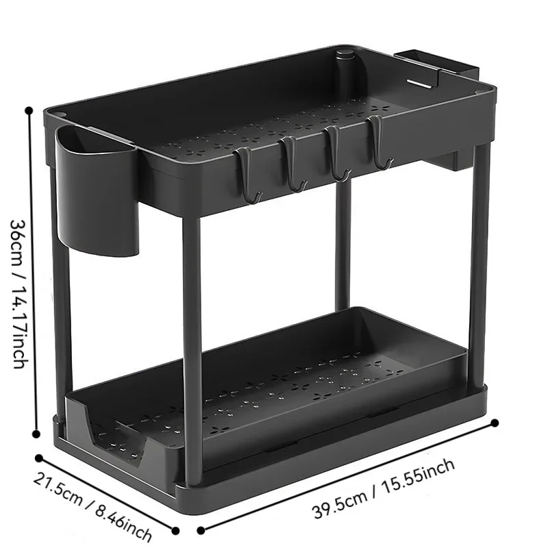 Dimensiones del organizador: 39.5 x 21.5 x 36 cm